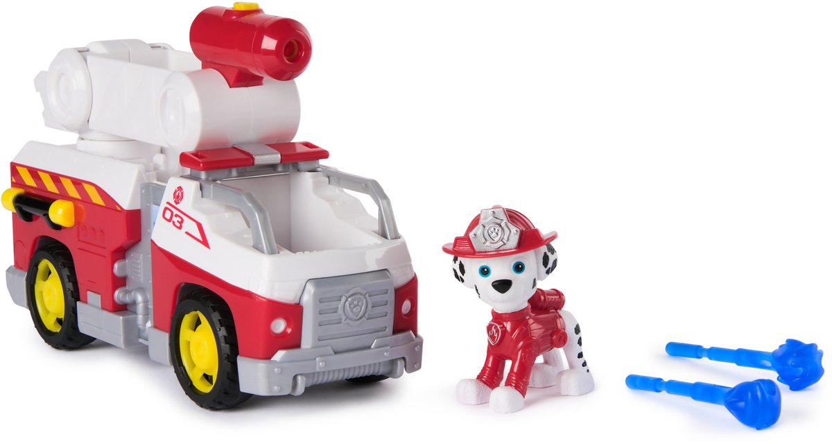 PAW Patrol - Brandweerredding - Marshall's Brandweerwagen - speelgoedauto met speelfiguur — afbeelding 6