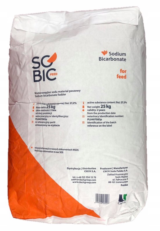 Ciech - Natriumbicarbonaat - zuiveringszout - Rundveevoer - 25kg