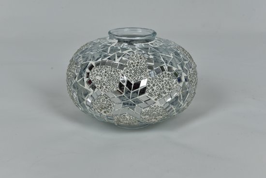 Lampe turque - lampe de nuit artisanale - lampe sur pied 42cm - transparente avec décoration orientale