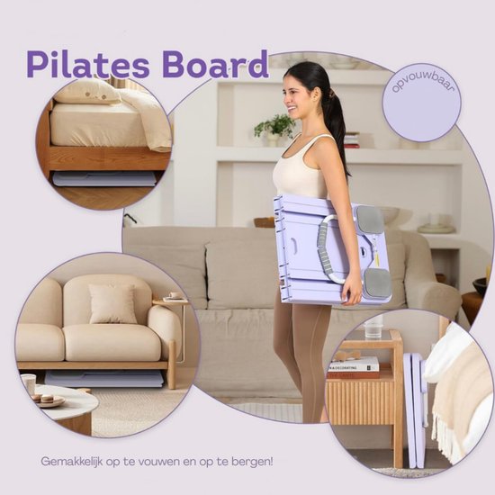 Compacte Pilates-machine, Compacte Pilates Reformer-machine, Pilates Board Voor Thuistrainingen, Draagbare En Opvouwbare Pilates Reformer Board-uitrustingsset