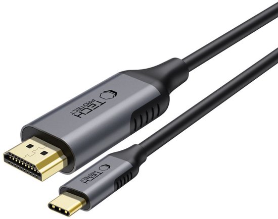 Tech-Protect Usb-C Naar Hdmi 2.0 Kabel 4K 60Hz 180Cm Voor Tv Computer Monitor