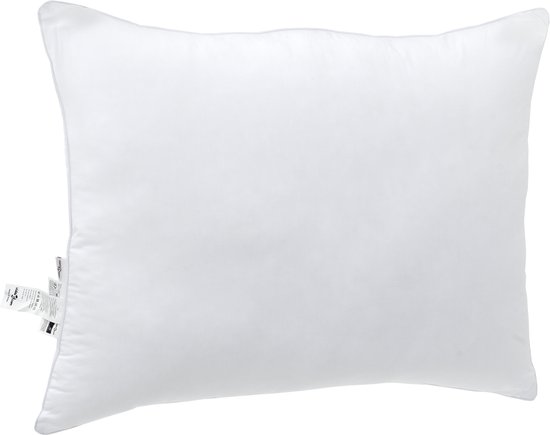 vidaXL - Hoofdkussen - met - kussen - Wit - Katoen - en - Polyester