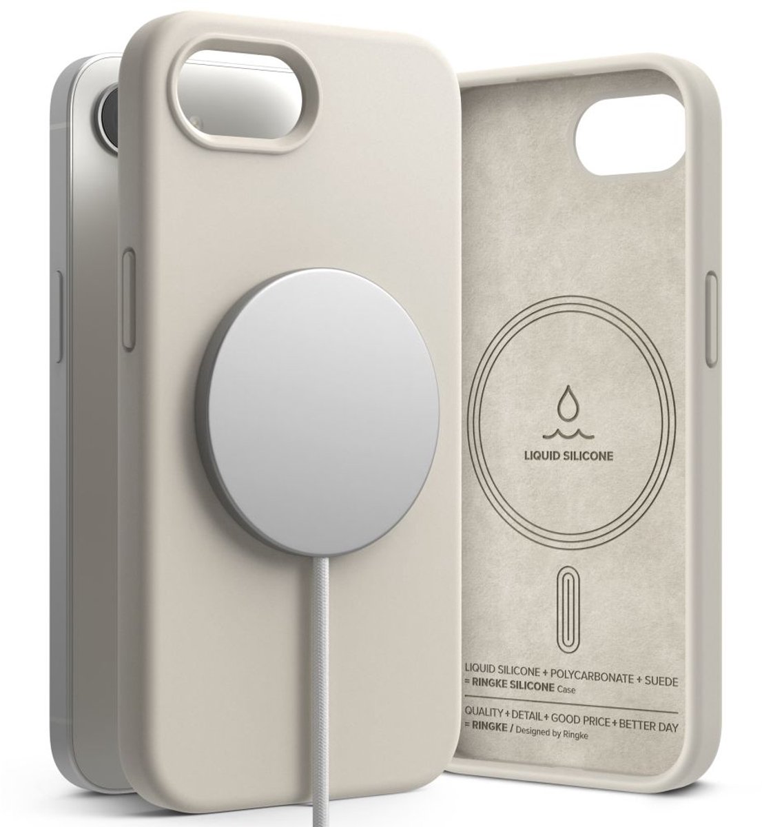 Ringke Siliconen Hoesje Voor Magsafe Iphone 16E Beschermend Met Magnetisch Systeem