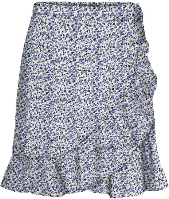 Vero Moda Rok Vmhenna Wrap Short Skirt Exp Ga 10251553 Birch/blue Bella Femme Taille - S