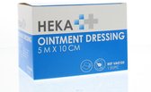 Heka Ointment dressing/Engels pluksel 5m x 10cm 1 Stuks