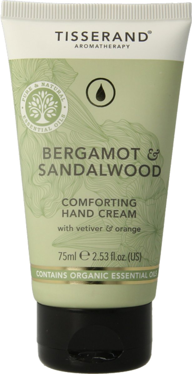 Goedkoopste Tisserand Handcreme bergamot & sandelhout 75 Milliliter