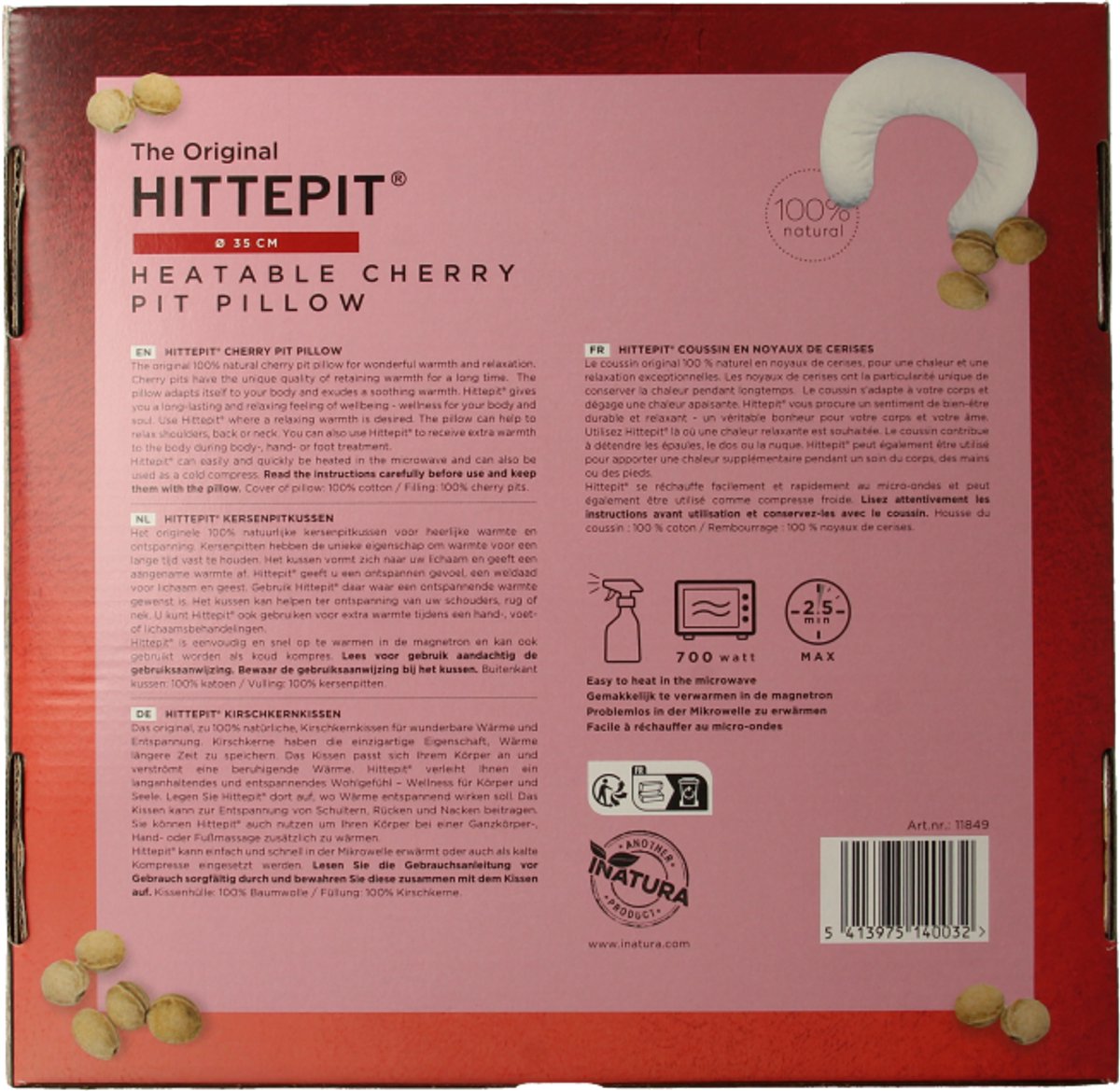 Hittepit Nek Model Kersenpitkussen - Pittenzak Magnetron - 38 cm x 14cm – foto 5