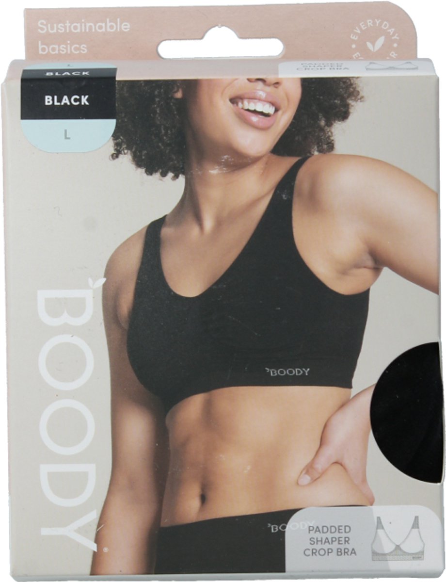 Boody Padded shaper crop bh zwart L 1 Stuks