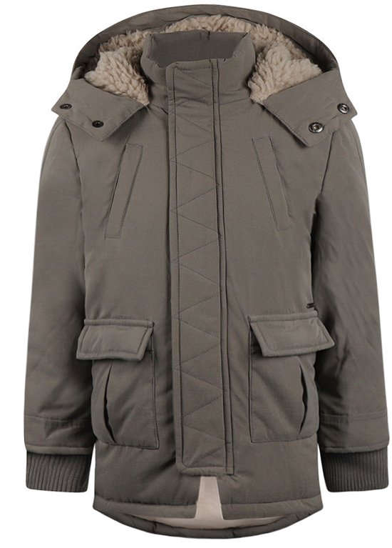 Koko Noko Jongens Parka Jas - Mid Grey