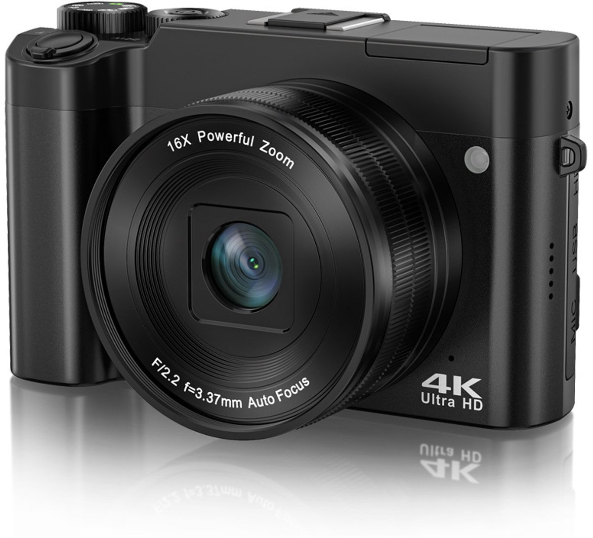 4K Dual Lens Camera met Touchscreen en 32GB Geheugenkaart