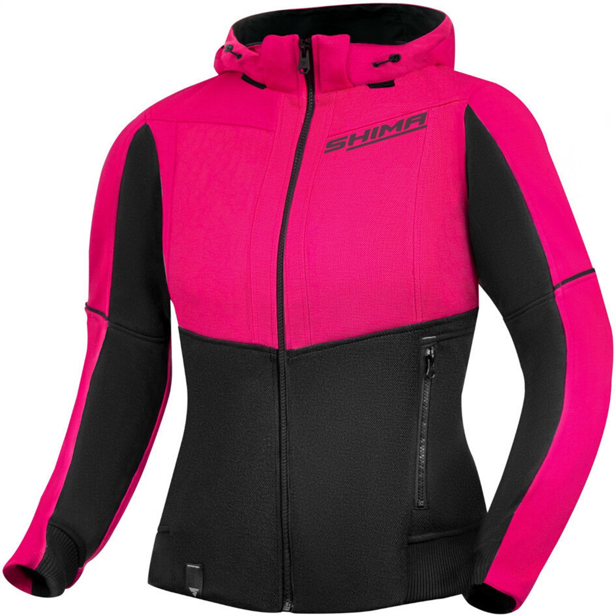 SHIMA Daybreaker Dames Roze Zwart Motor Zip Hoodie - Jas