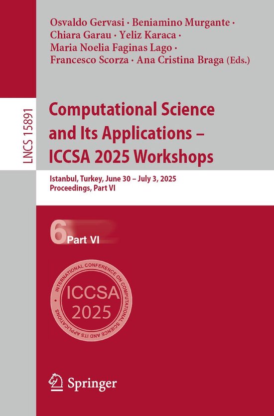 Springer Nature Proceedings Computer Science 6 - Computation ... - cover