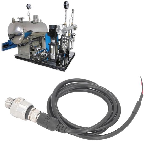 Dailygoods - Universele Druksensortransducer - 4-20mA Uitgang - Eenvoudig Te Installeren - Compact Formaat - Geschikt voor Olie Gas Water Lucht - Lich van Dailygoods — afbeelding 2