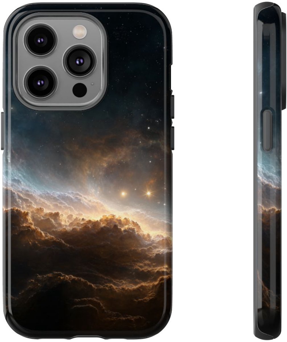 Kosmische Nevel en Sterren – Telefoonhoesje Geschikt voor iPhone 14 Pro