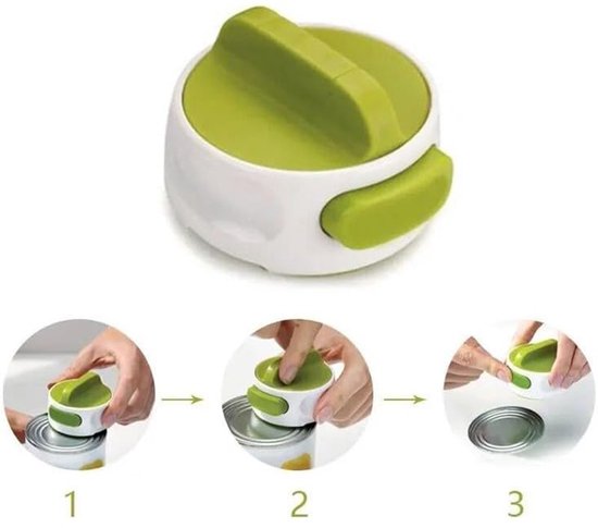 Blikopener - blikopener voor senioren - Veilig - Blikopener - Easy Twist Release - Opent zonder scherpe randen - blik opener - blikopener voor blikjes