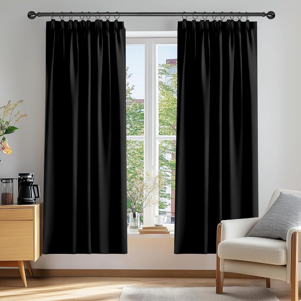 Verduisterende Gordijnen - Hoogwaardig Polyester - Set van 2 - 107x213cm