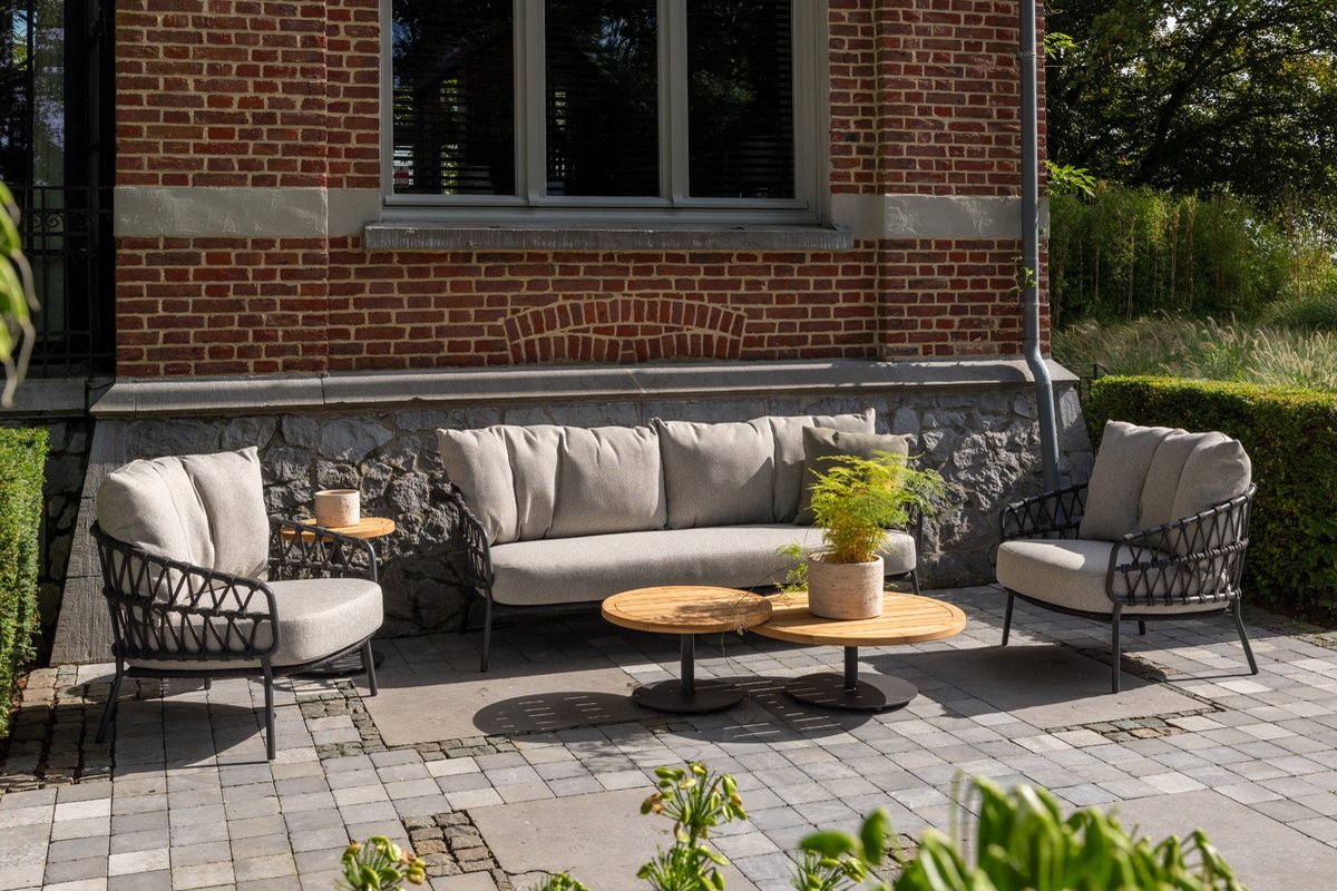 4 Seasons Outdoor Calpi stoel-bank loungeset - 3-delig