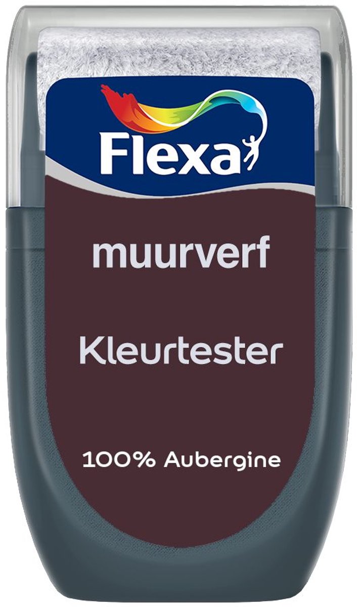 Flexa - Kleurtester Muurverf - 100% Aubergine - 30 ML - Mengverf - 0.03L