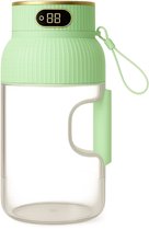 Blender Smoothie Makers, Juice Blender 350 ml Draagbare Mixer Mini Mixer voor Smoothies, Personal Fresh Juice Mixer Fles To Go met USB oplaadbaar, voor reizen, kantoor, sportschool (groen
