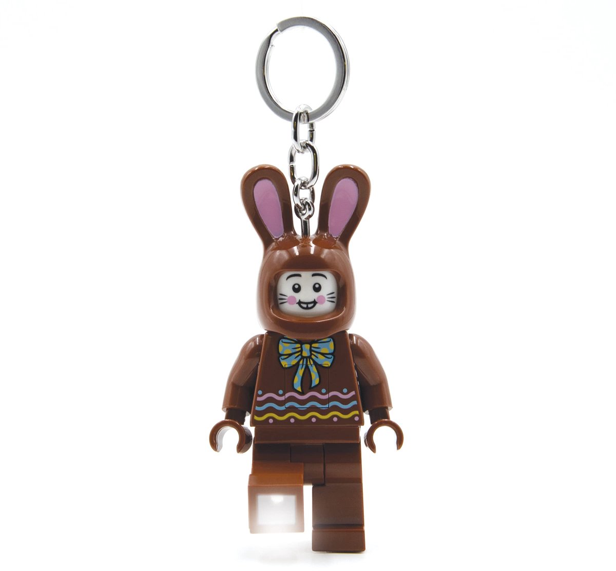 LEGO Iconic - LED Sleutelhanger, Man in konijnenpak - Bruin