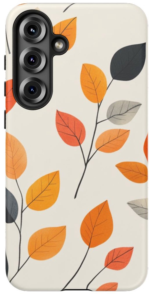 Herfstbladeren Patroon – Telefoonhoesje Geschikt voor Samsung Galaxy S25 Plus
