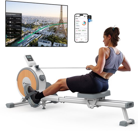 MERACH Roeimachine Thuis Stille Magnetisch Wit 16 - MERACH - €179,99