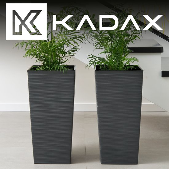 Mega Collections Plantenpot/bloempot - Kunststof - Wit - D26 Cm