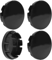 Borbet naafdoppen 55mm / 56mm velgdoppen 74404 naafkappen zwart glanzend zilver origineel middendop (5