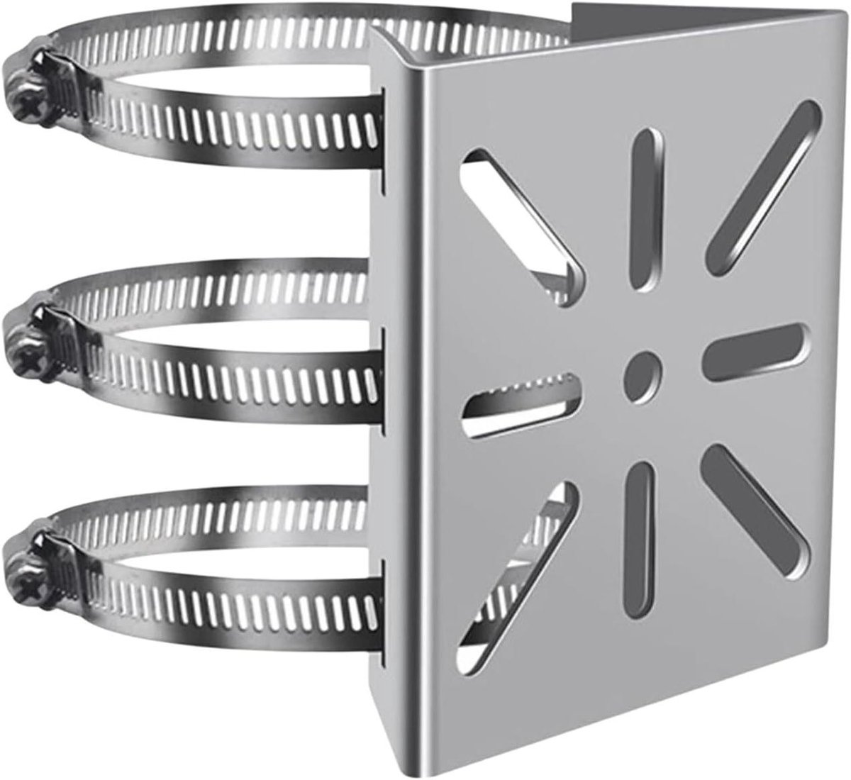 Vertical pole mount for security cameras - verticale staafbeugel met 3 verstelbare ringen
