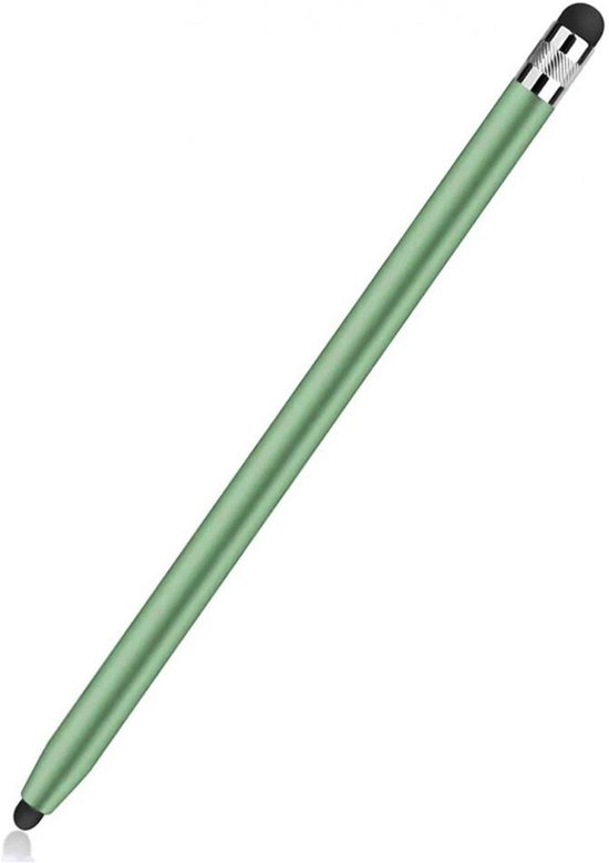 SBG Universele Stylus Pen - Geschikt voor Telefoon Tablet en iPad - Twee zachte punten - Groen