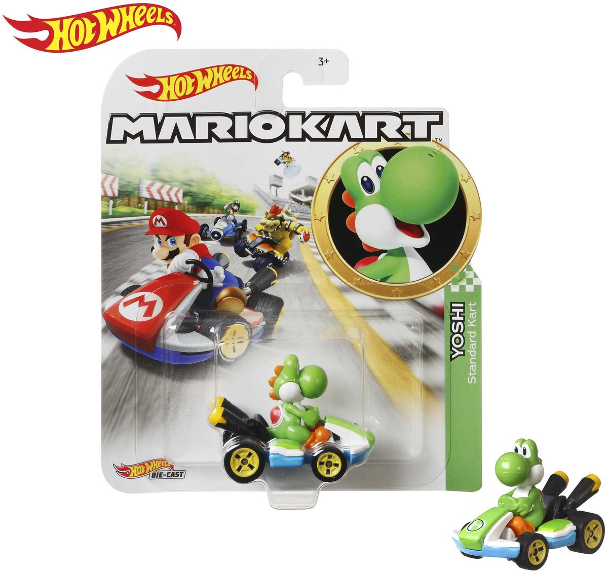 Hot Wheels Mario Kart - Yoshi Standard Kart