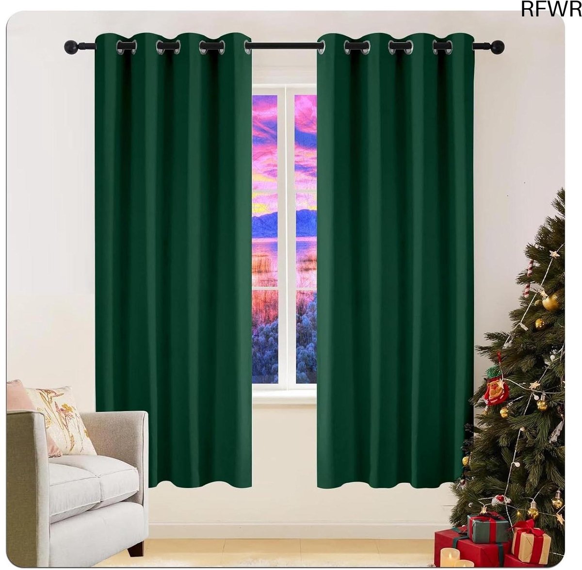 RFWR® Isolerende Verduisteringsgordijnen 270 x 70 cm - Ongeschikt voor Licht - Perfect voor Slaapkamer