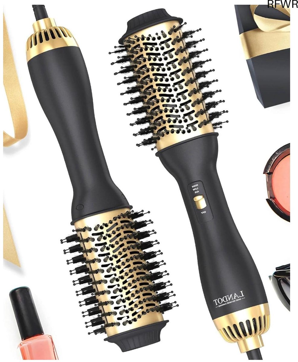 RFWR® Professionele Warmeluchtborstel - One-Step Stylingborstel voor Volume en Glans