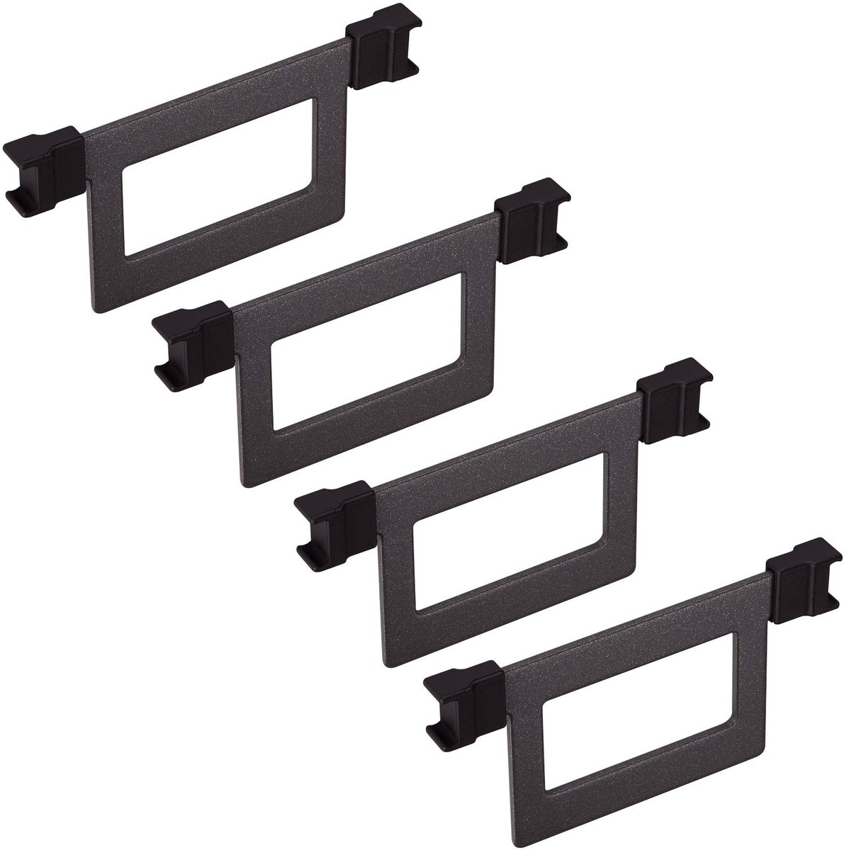 4 x Kesseböhmer Scheidingsbeugel anthraciet voor 15 cm voorraadlade ARENA Style