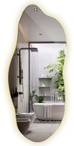 Miroir LED Tulup - Miroir LED de forme organique - 45 x 100 cm - Miroir organique avec Siècle des Lumières - Miroir de chambre - Wit neutre 4000 K - Miroir organique avec Siècle des Lumières LED - Miroir mural Design