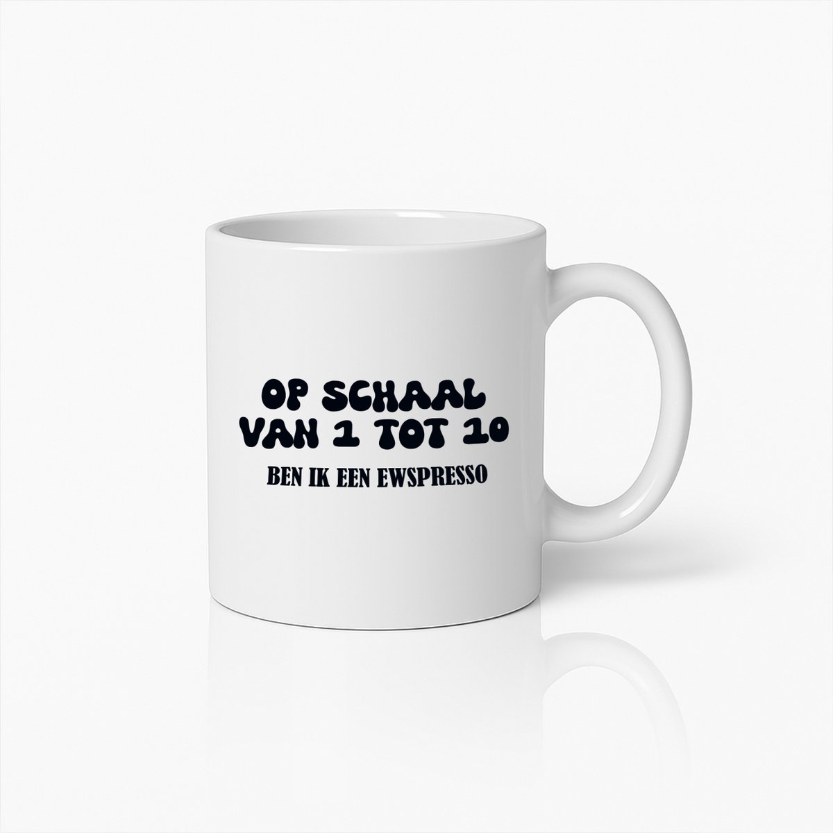 Grappige Espresso Schaal Mok – Humoristische Koffieliefhebber Cadeaumok