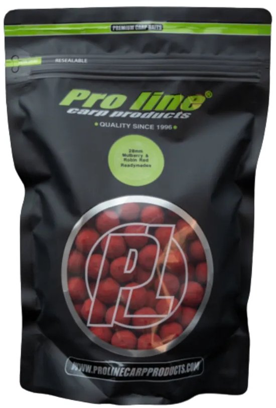 Pro Line Readymades Boilies Mulberry & Robin Red 1kg - Boilies van Pro Line — afbeelding 2