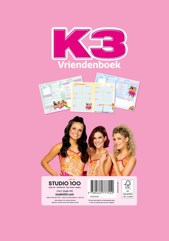 K3 Vriendenboek - Lied van de Zeemeermin