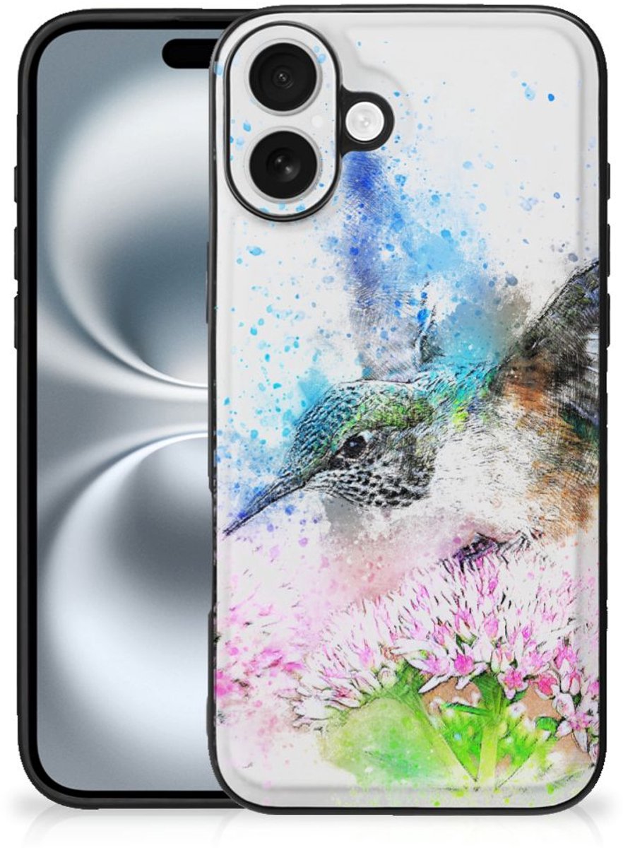 Kleurrijke Telefoonhoesje iPhone 16 Plus Vogel