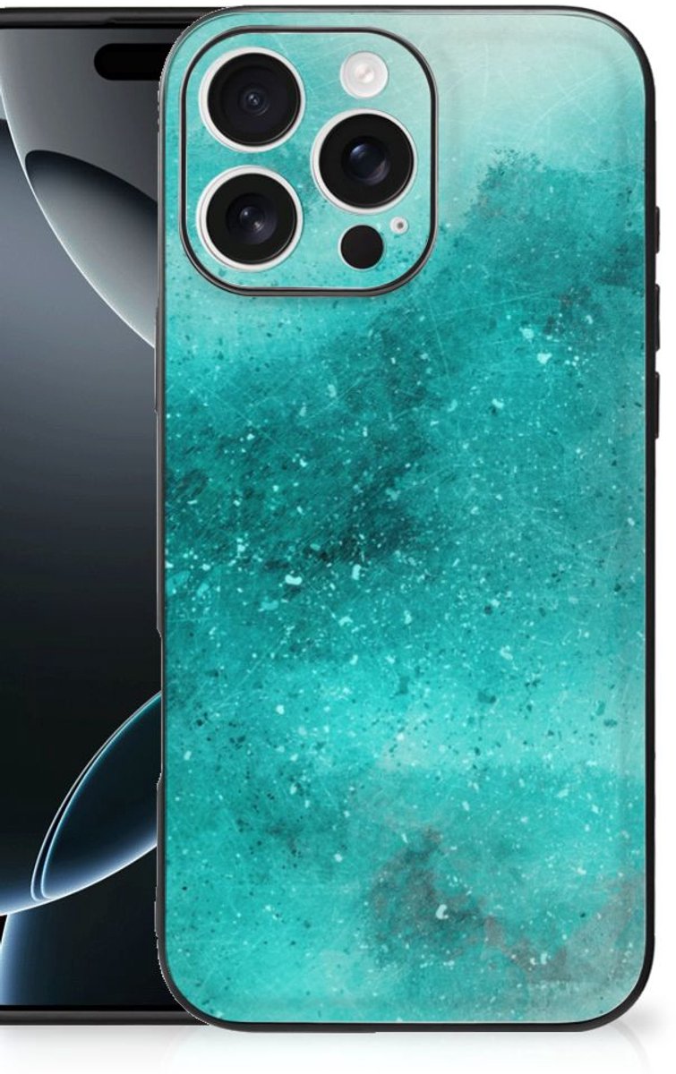 Kleurrijke Telefoonhoesje iPhone 16 Pro Max Painting Blue