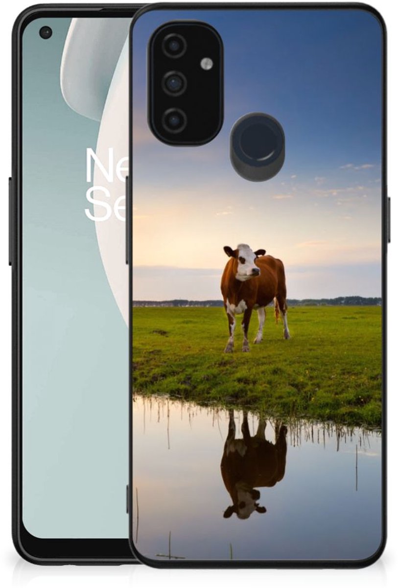 OnePlus Nord N100 Dierenprint Telefoonhoesje Koe