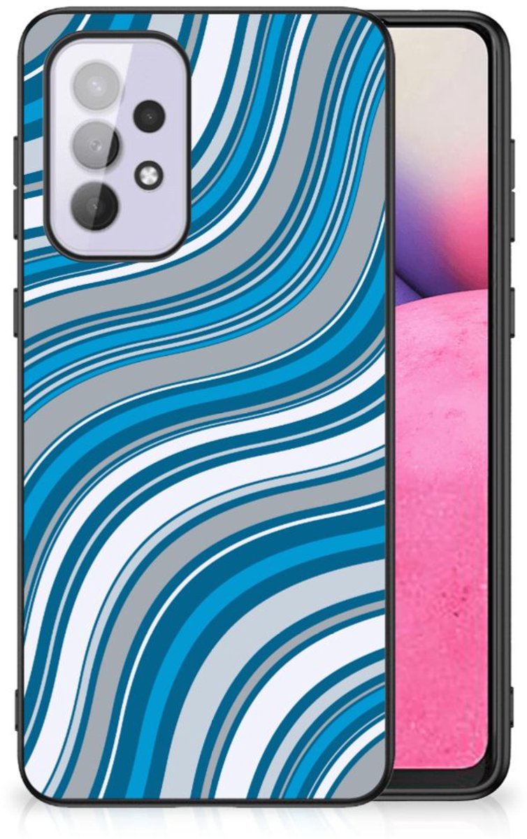 Samsung Galaxy A33 5G Back Case Waves Blue