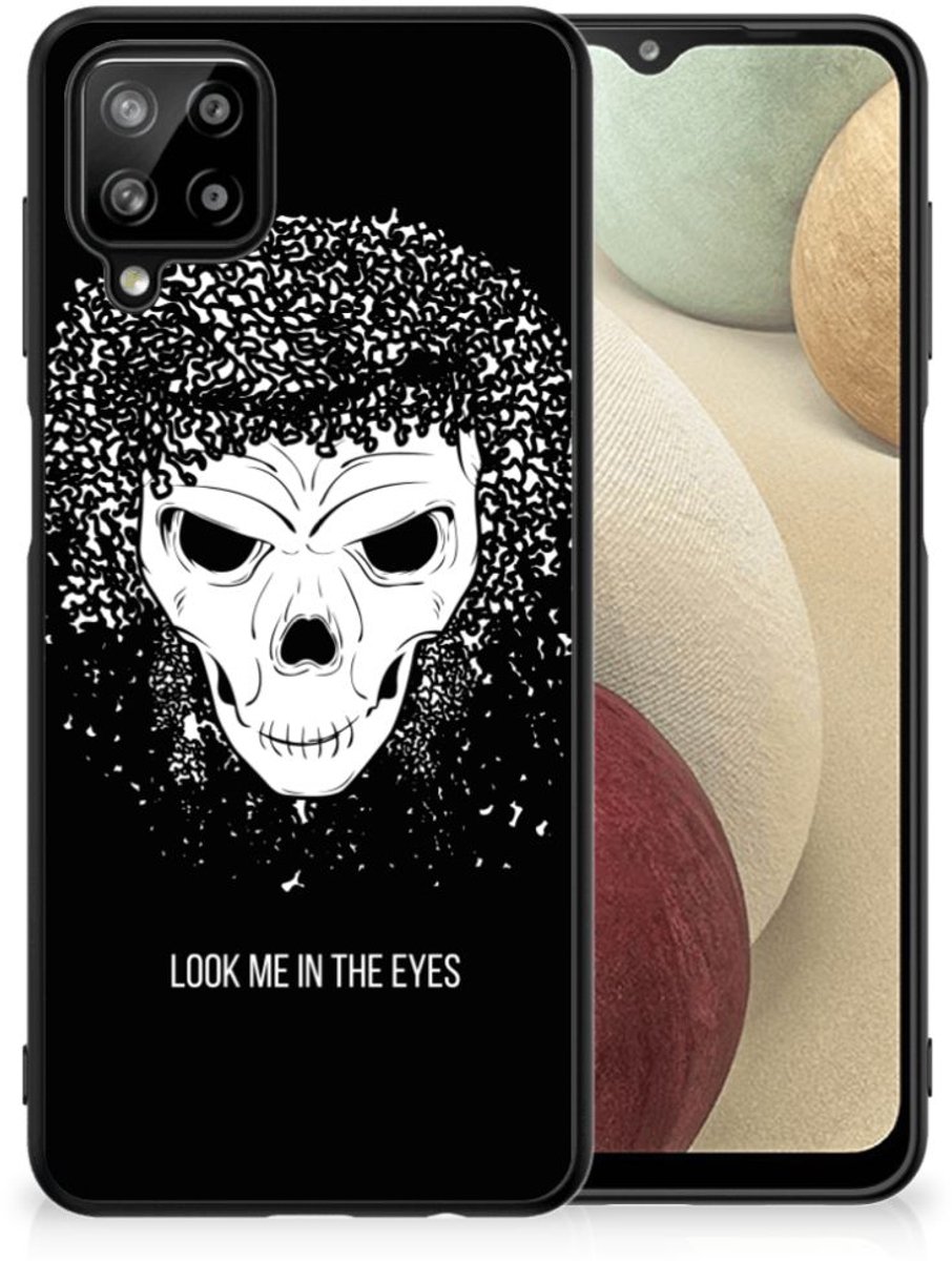 Telefoonhoesje Samsung Galaxy A12 Skull Hair