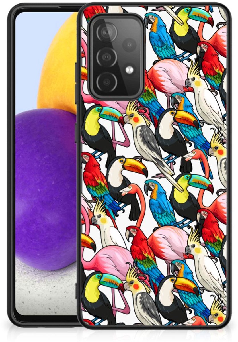 Samsung Galaxy A72 (5G/4G) Dierenprint Telefoonhoesje Birds