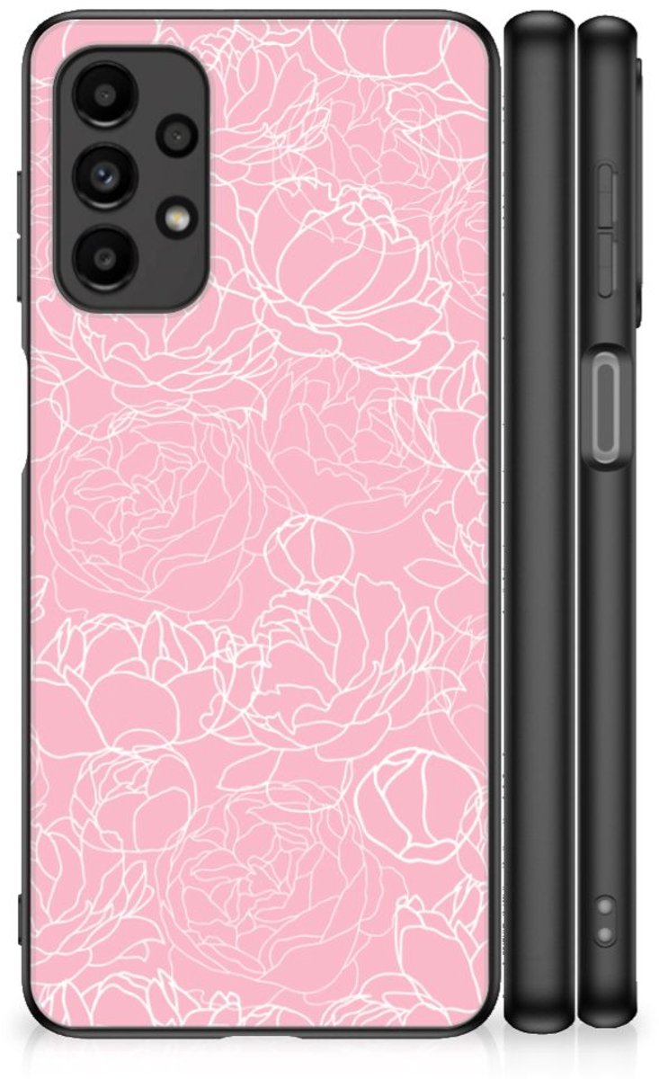 Samsung Galaxy A13 4G Bloemen Hoesje White Flowers