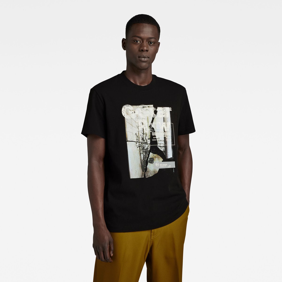 G-Star HQ print r t Heren T-shirts Zwart