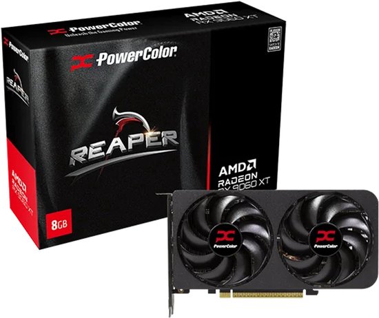 AMD Radeon RX 9060 XT 8GB GDDR6 128-bit PCIe 5.0 Grafische kaart 7680×4320 HDMI 1x DisplayPort 2x
