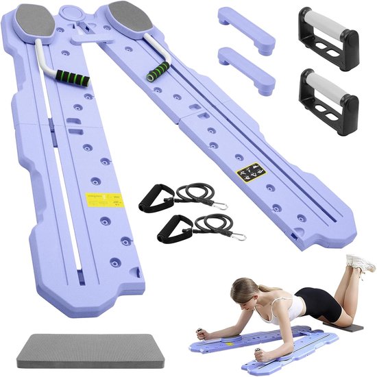 Pilates Board Faltbar - Core Trainer Mit Automatischem Rückprall Für Zuhause