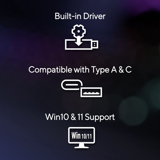 ASUS ROG USB-BE92 - Adaptateur USB Wi-Fi - Wi-Fi 7 - 6500 Mbit/s - Tri-bande