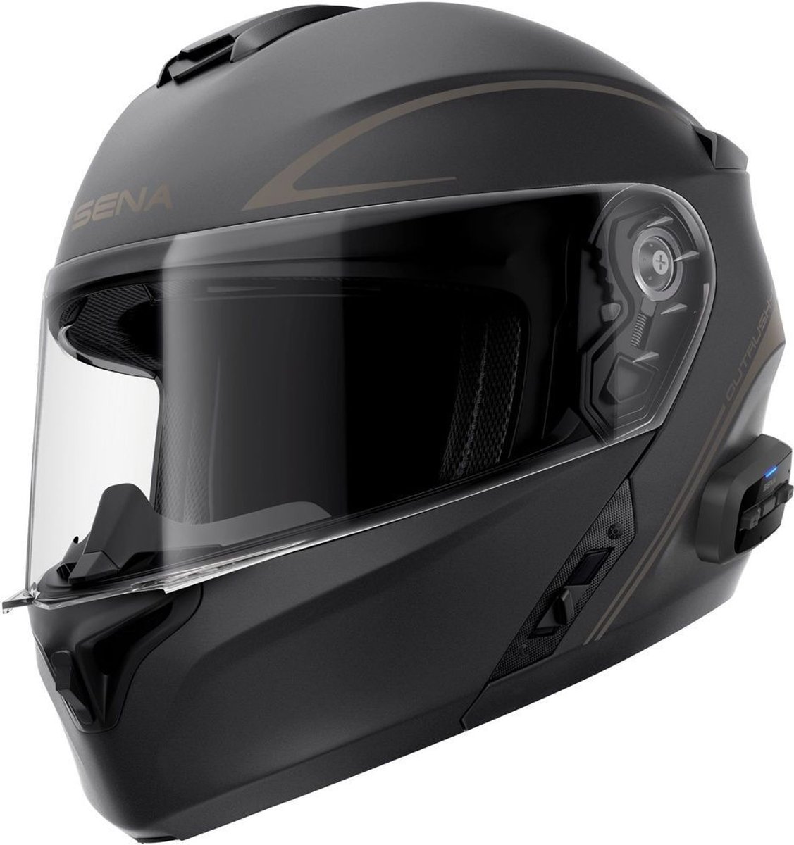 Sena Helmet Outrush R 2206 Mat Zwart - Maat L - Helm